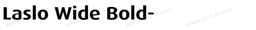 Laslo Wide Bold字体转换